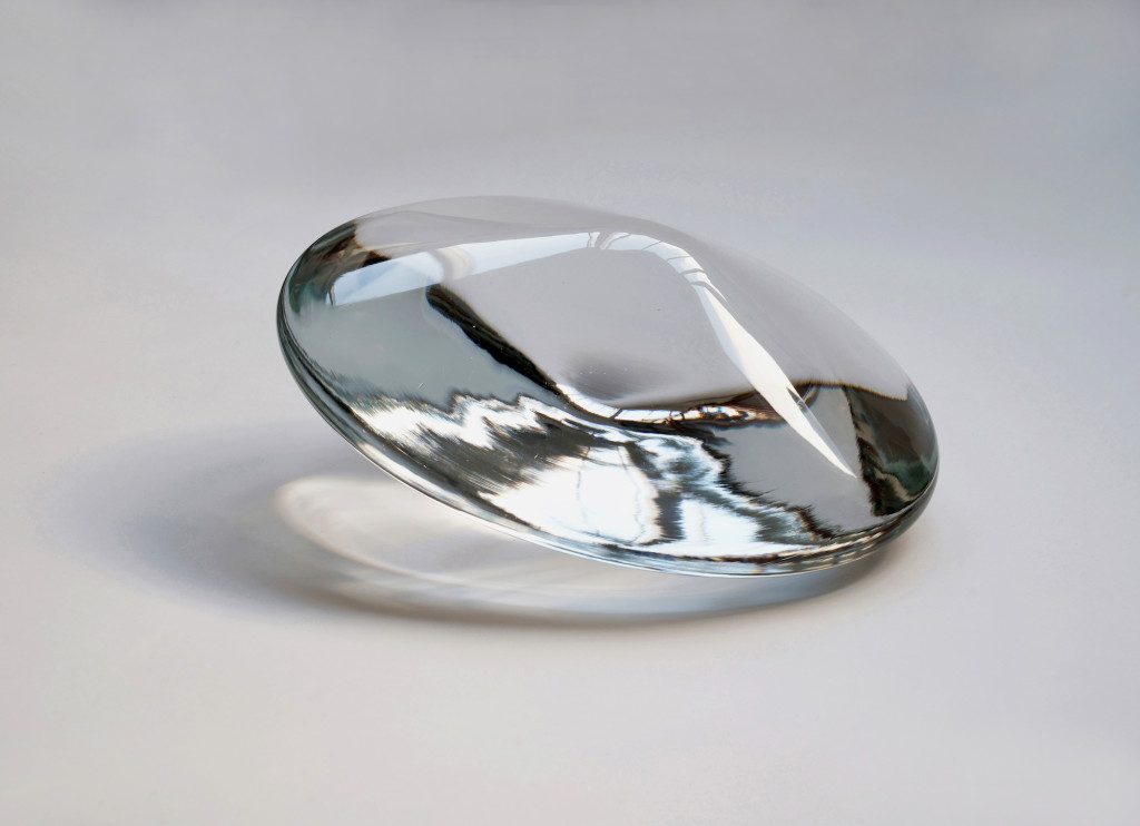 2023 
Handshaped, handcut and polished clear glass
Ø35 x 15 cm 
Unique piece